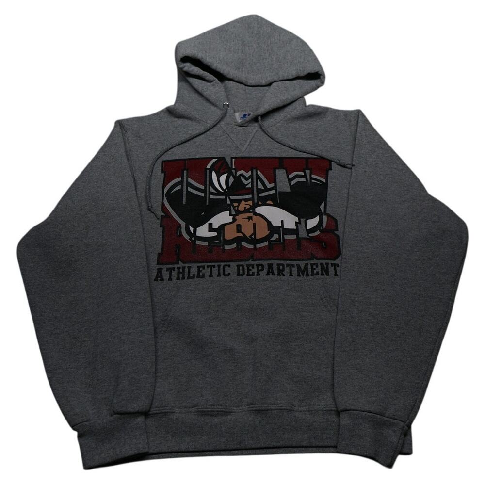 Vintage UNLV Rebels Russell Athletic Hoodie Gray Pullover Sweatshirt Size Small